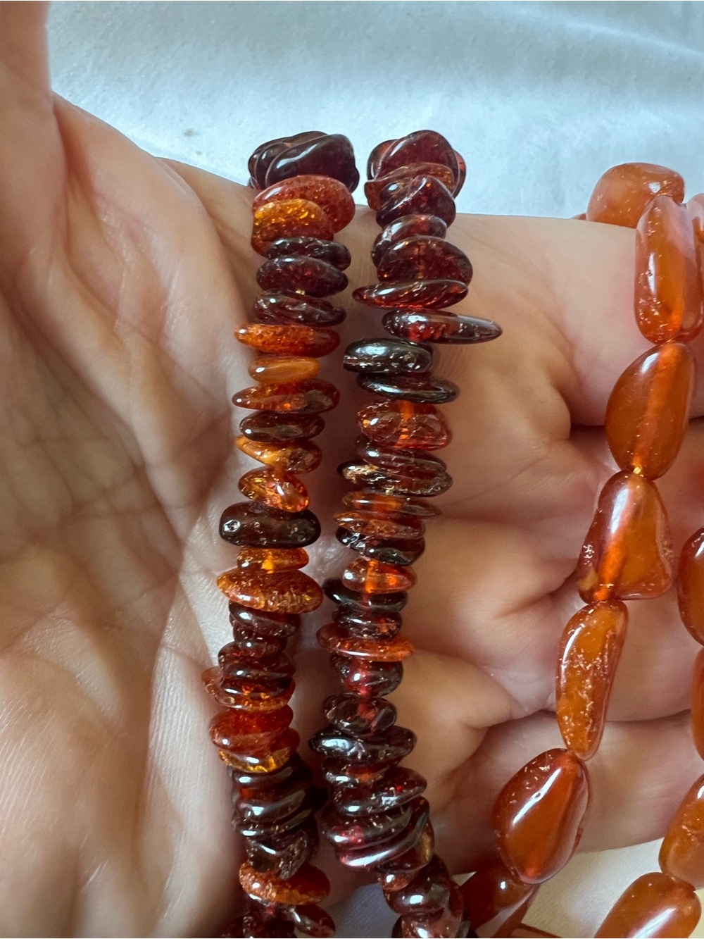 2 strands of real Amber. Butterscotch and Baltic 16” & 24” - Picture 3 of 5